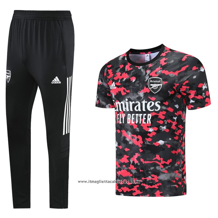 Tuta da Track Arsenal Manica Corta 2021 2022 Rosso
